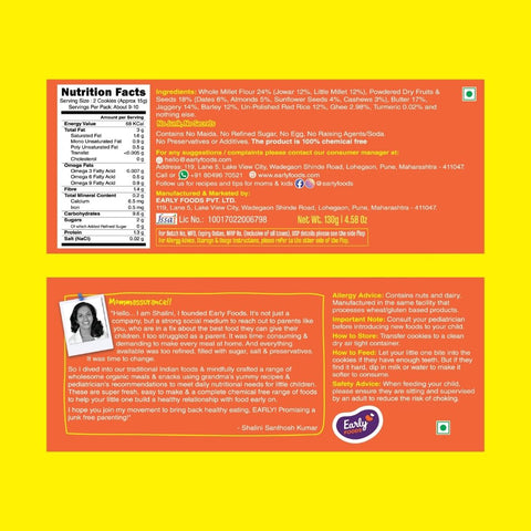 Jowar Almond Jaggery Cookies