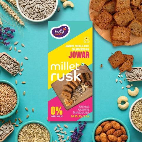 Chota Pack - Pack of 2 Ragi & Jowar Rusk
