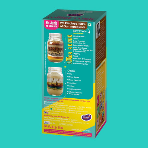 Chota Pack - Pack of 2 Ragi & Jowar Rusk