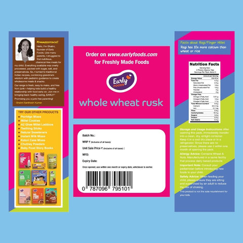 Chota Pack - Pack of 2 Ragi & Jowar Rusk