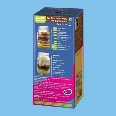 Chota Pack - Pack of 2 Ragi & Jowar Rusk