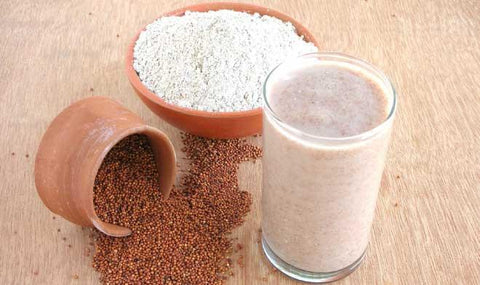 Ragi Butter Milk - A cool calcium rich summer drink