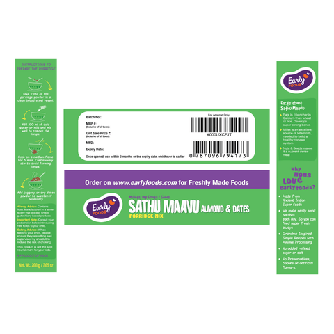 Sathu Maavu Almond & Dates Porridge Mix