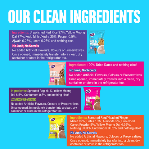 Trial Pack of 4 Porridge Mix - Stage 1