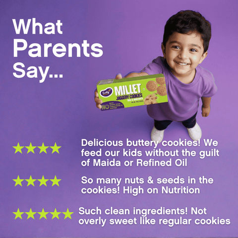 Ragi & Amaranth Jaggery Cookies
