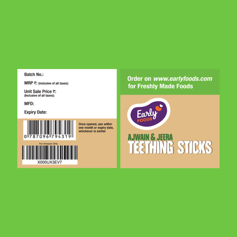 Ajwain & Jeera Teething Sticks