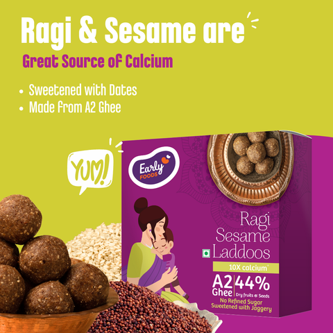 Ragi Sesame A2 Ghee Laddoos