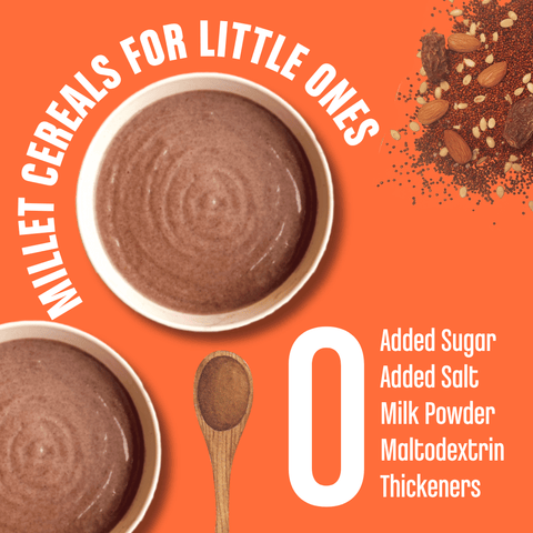 Sprouted Ragi Almond Date Porridge Mix