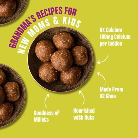 Ragi Sesame A2 Ghee Laddoos