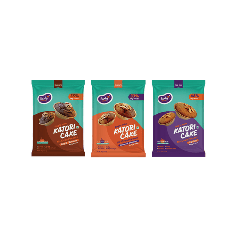 Trial Packs - Combo of 3 Katori Cake Mixes(Dry Fruits, Ragi Choco, Almond Choco)