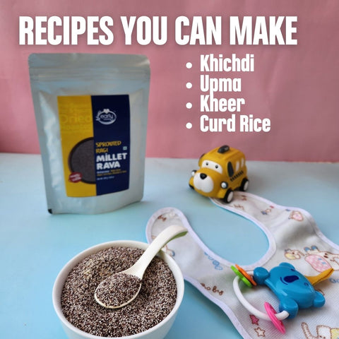 Sprouted Ragi Millet Rava