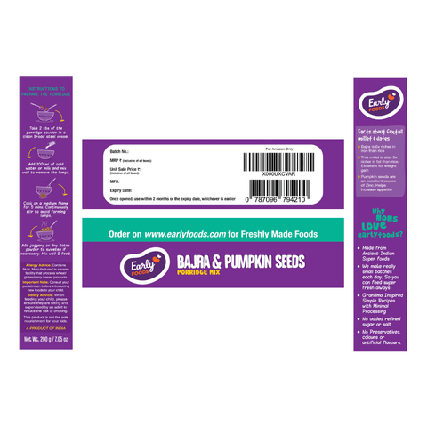 Bajra and Pumpkin Seeds Porridge Mix