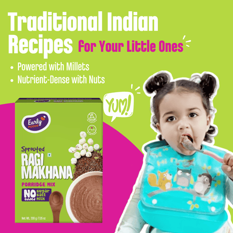 Sprouted Ragi Makhana Porridge Mix