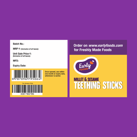 Millet Sesame Teething Sticks