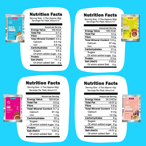 Trial Pack of 4 Porridge Mix - Stage 1