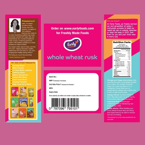Chota Pack - Pack of 2 Whole Wheat & Multigrain Rusk