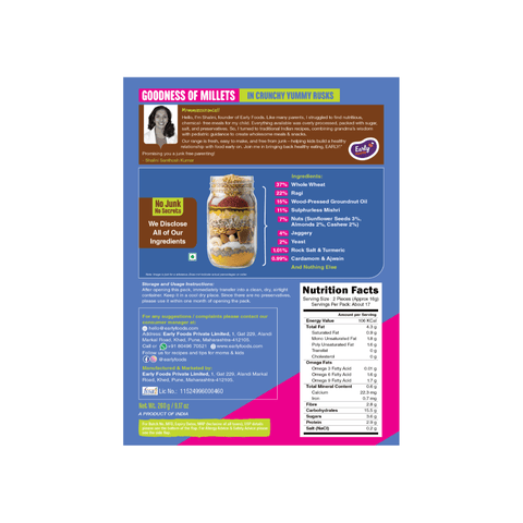 Ragi Millet Rusk