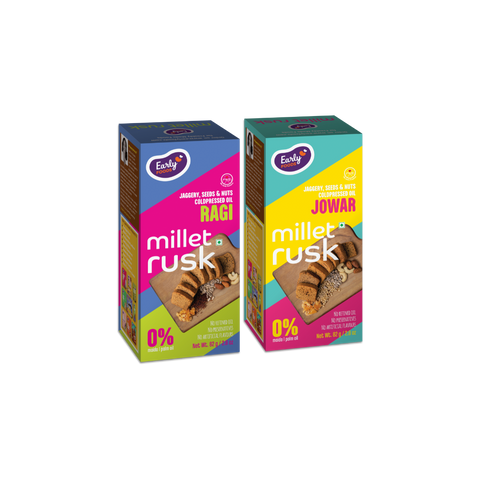 Chota Pack - Pack of 2 Ragi & Jowar Rusk