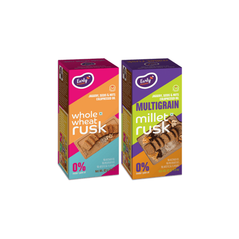 Chota Pack - Pack of 2 Whole Wheat & Multigrain Rusk